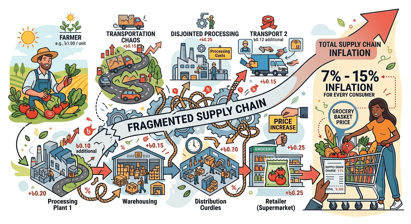 Bangladesh supply chain fragmentation driving food costs up